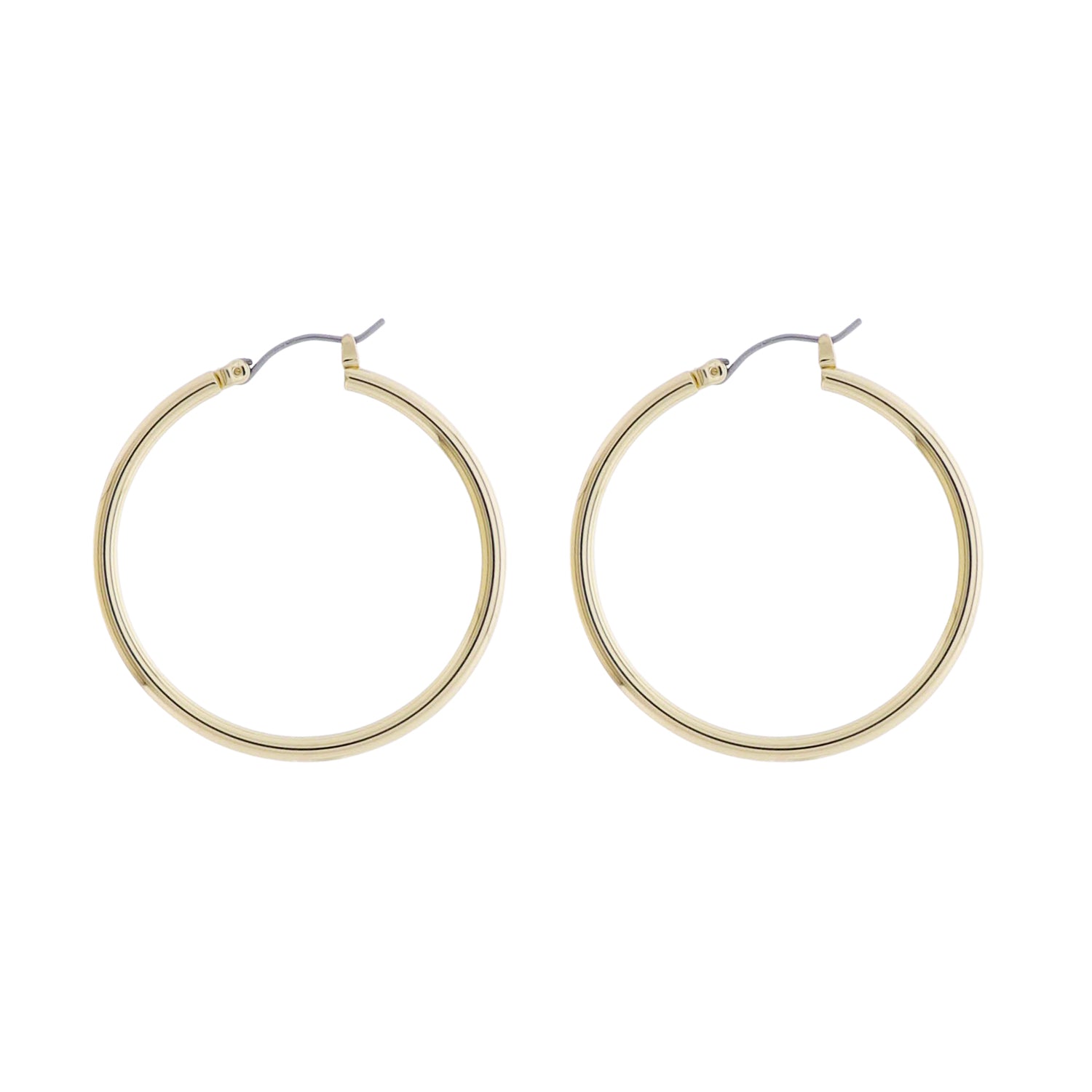18k Gold Plated Gold Thin Hoop Earring