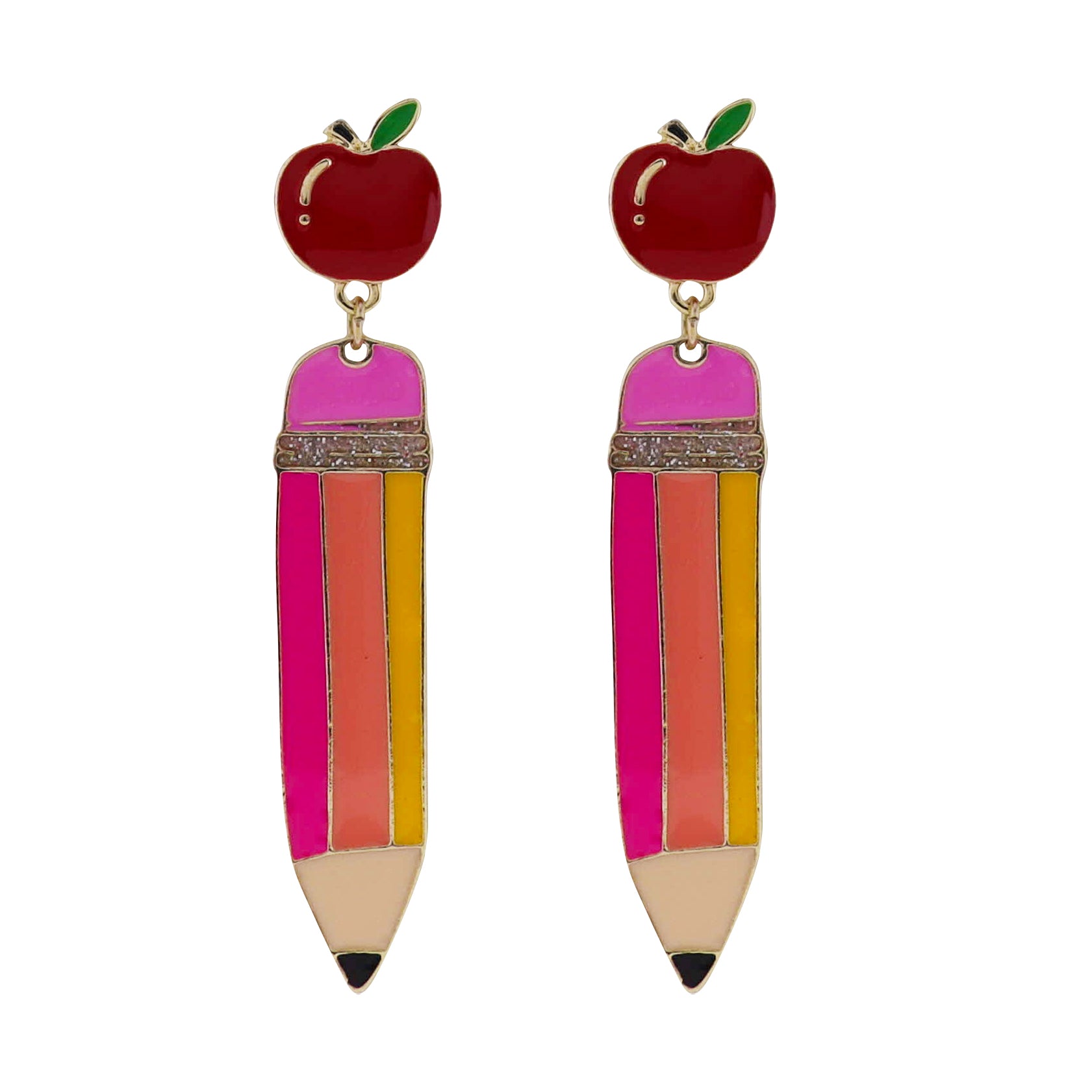 Red Apple Post, Multi Pencil Earring