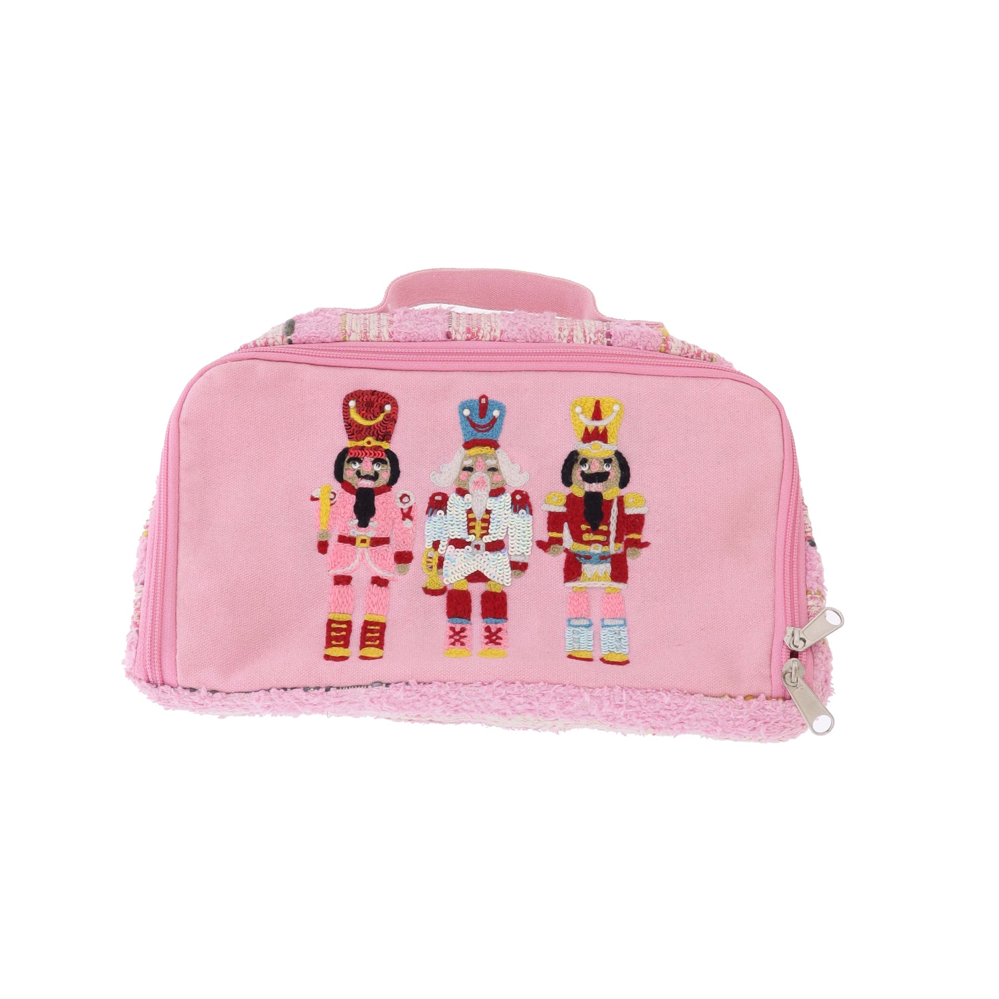 Whimsy Nutcracker Embroidered Zipper Pouch