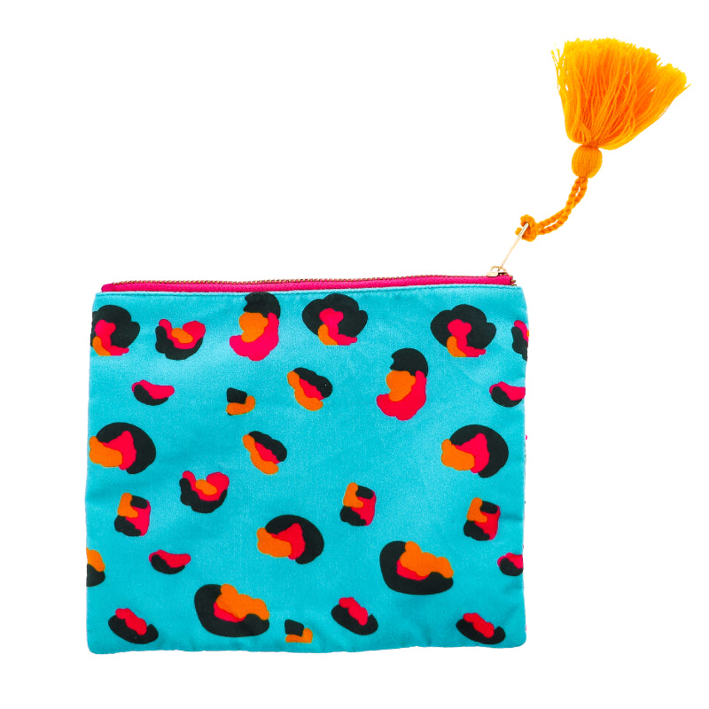 Zebra & Leopard Dual Zipper Pouch