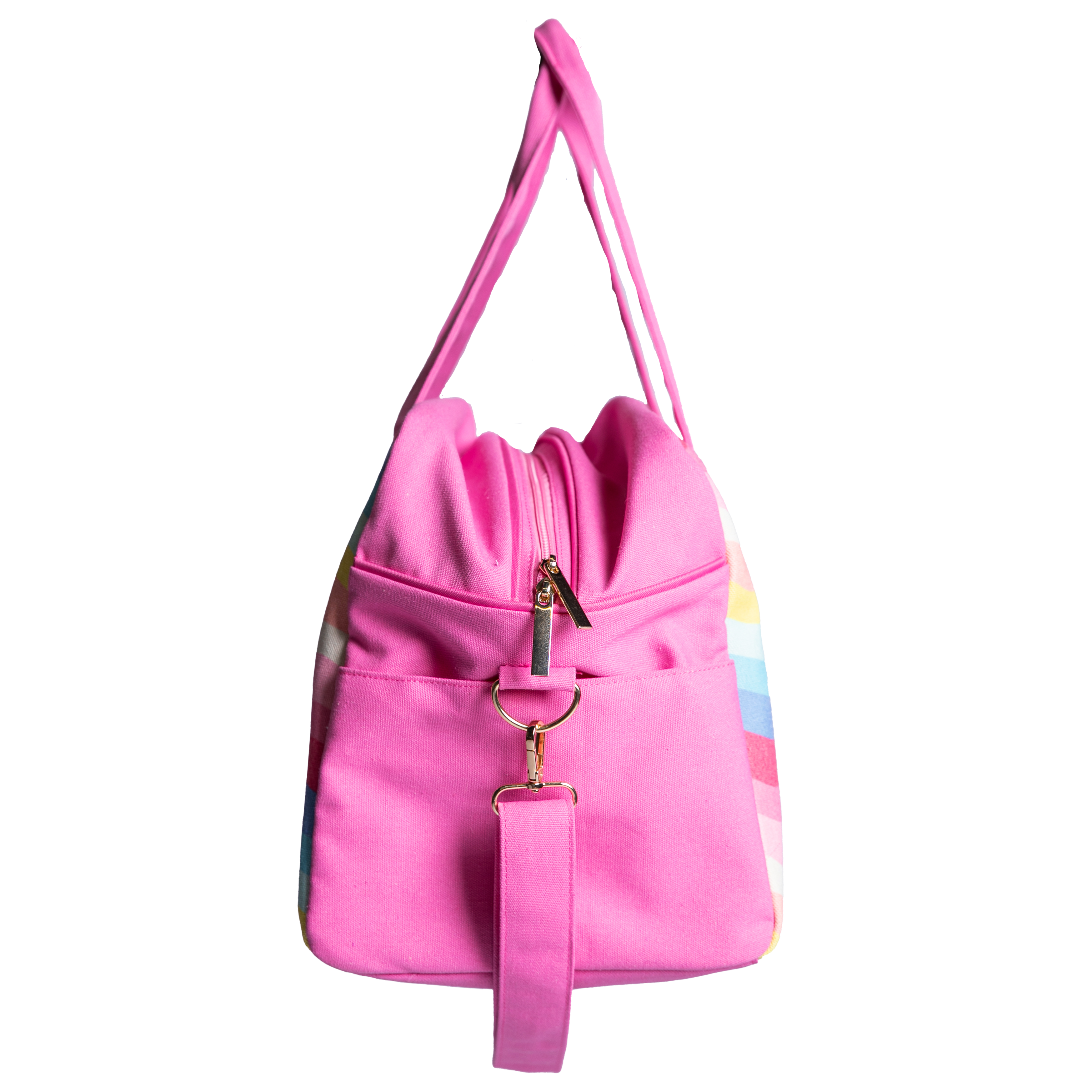 Girly Pop Weekender Bag - Cotton Canvas Travel Duffle