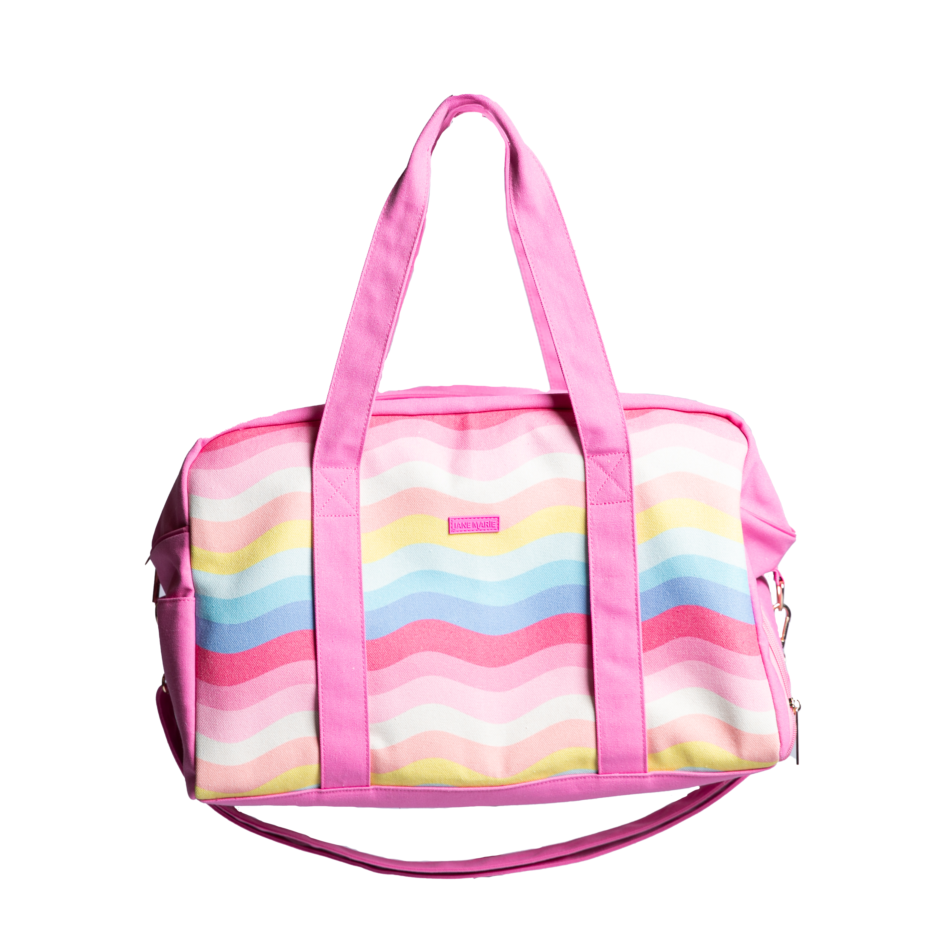Girly Pop Weekender Bag - Cotton Canvas Travel Duffle
