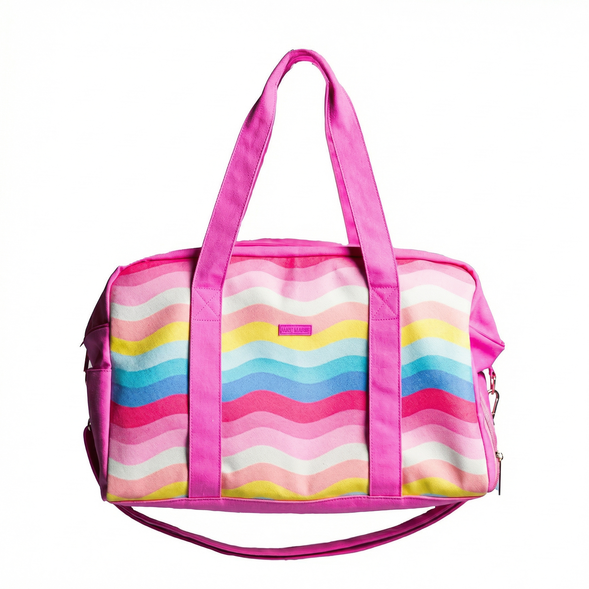 Girly Pop Weekender Bag - Cotton Canvas Travel Duffle