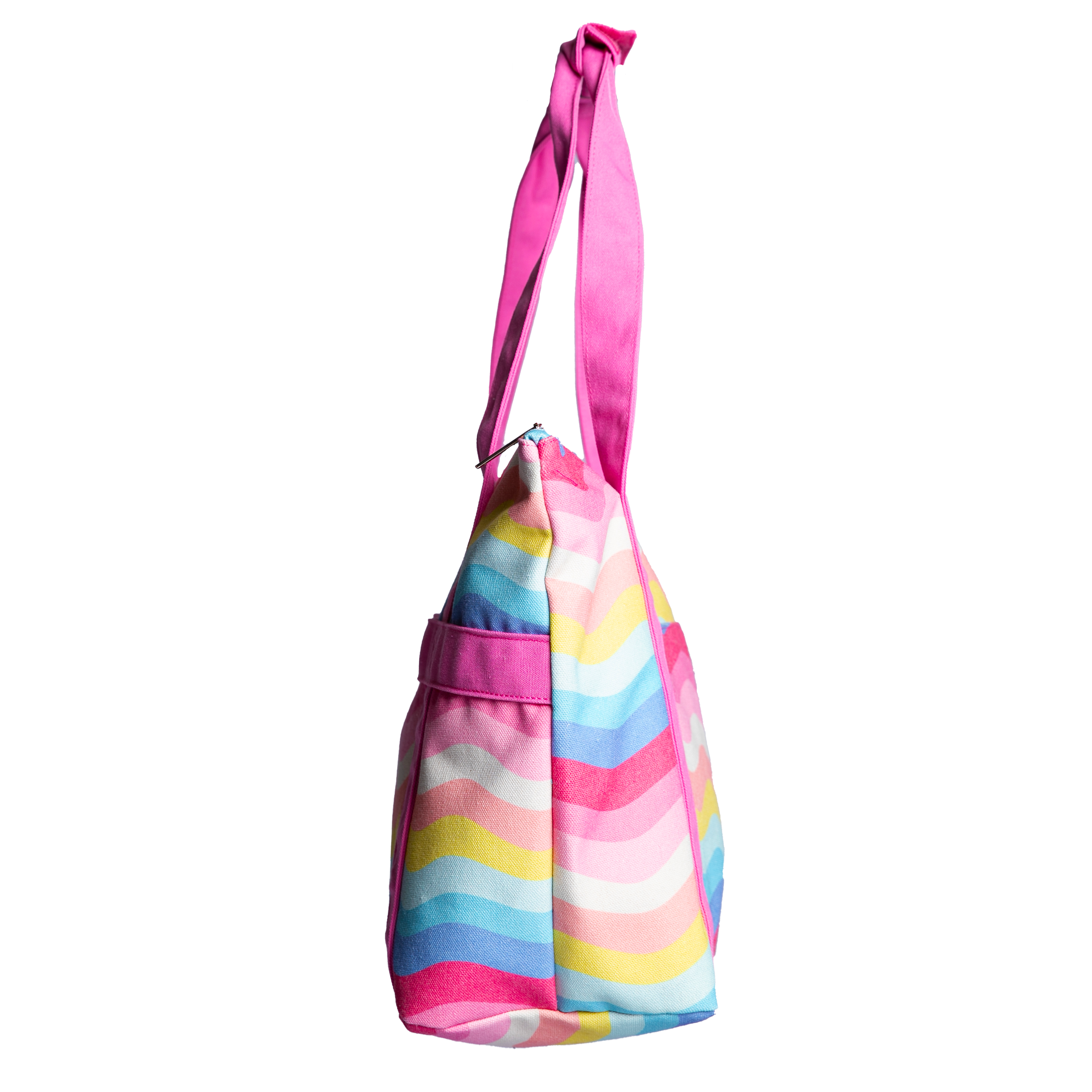 Girly Pop Travel Tote - Stylish Cotton Weekend Bag