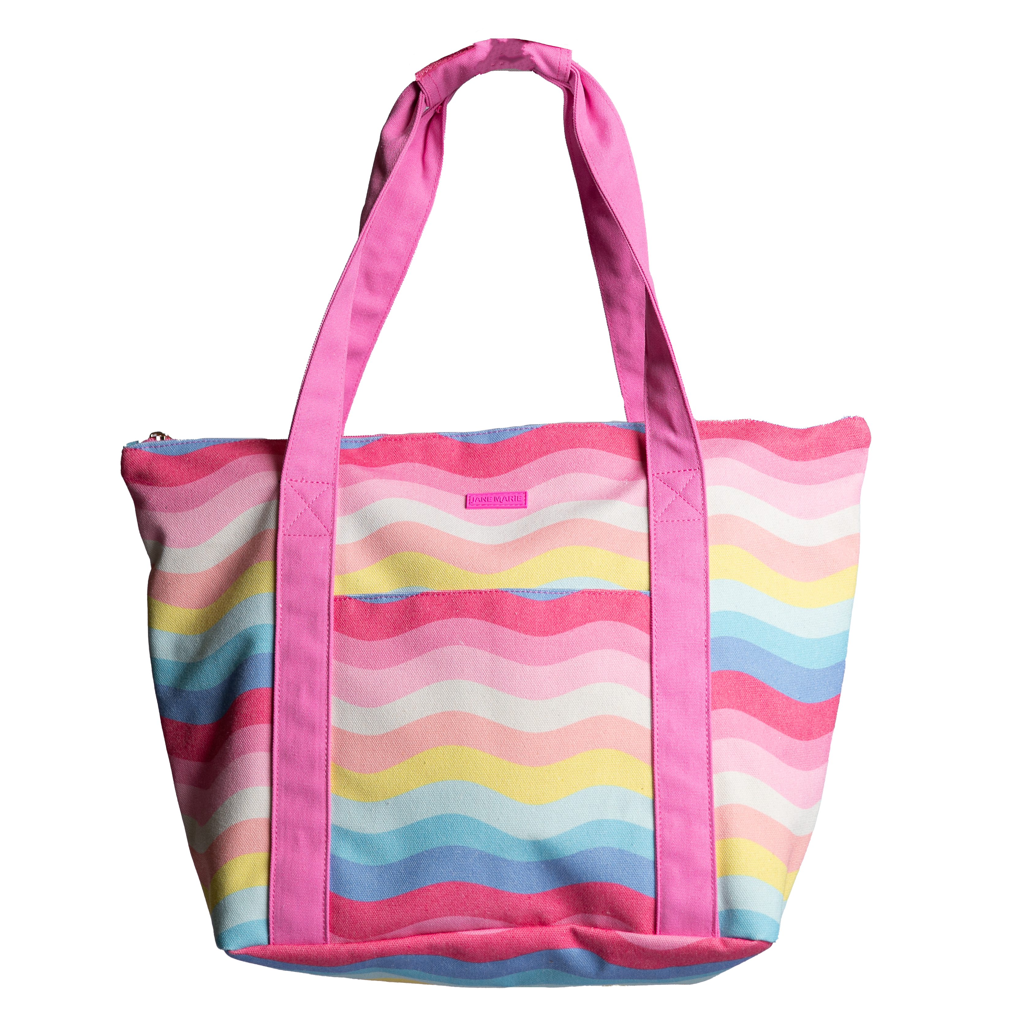 Girly Pop Travel Tote - Stylish Cotton Weekend Bag