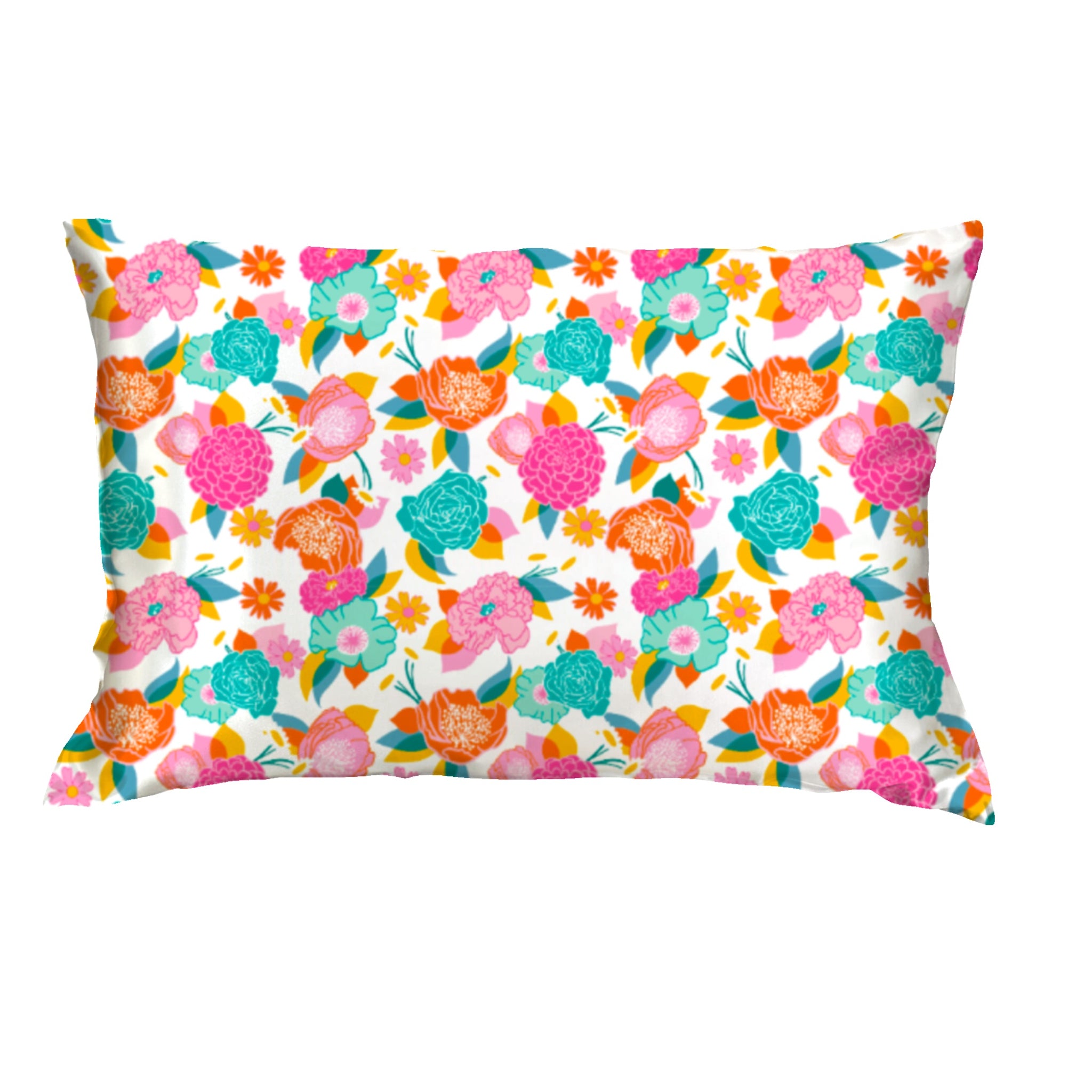 In Full Bloom Satin Pillow Case