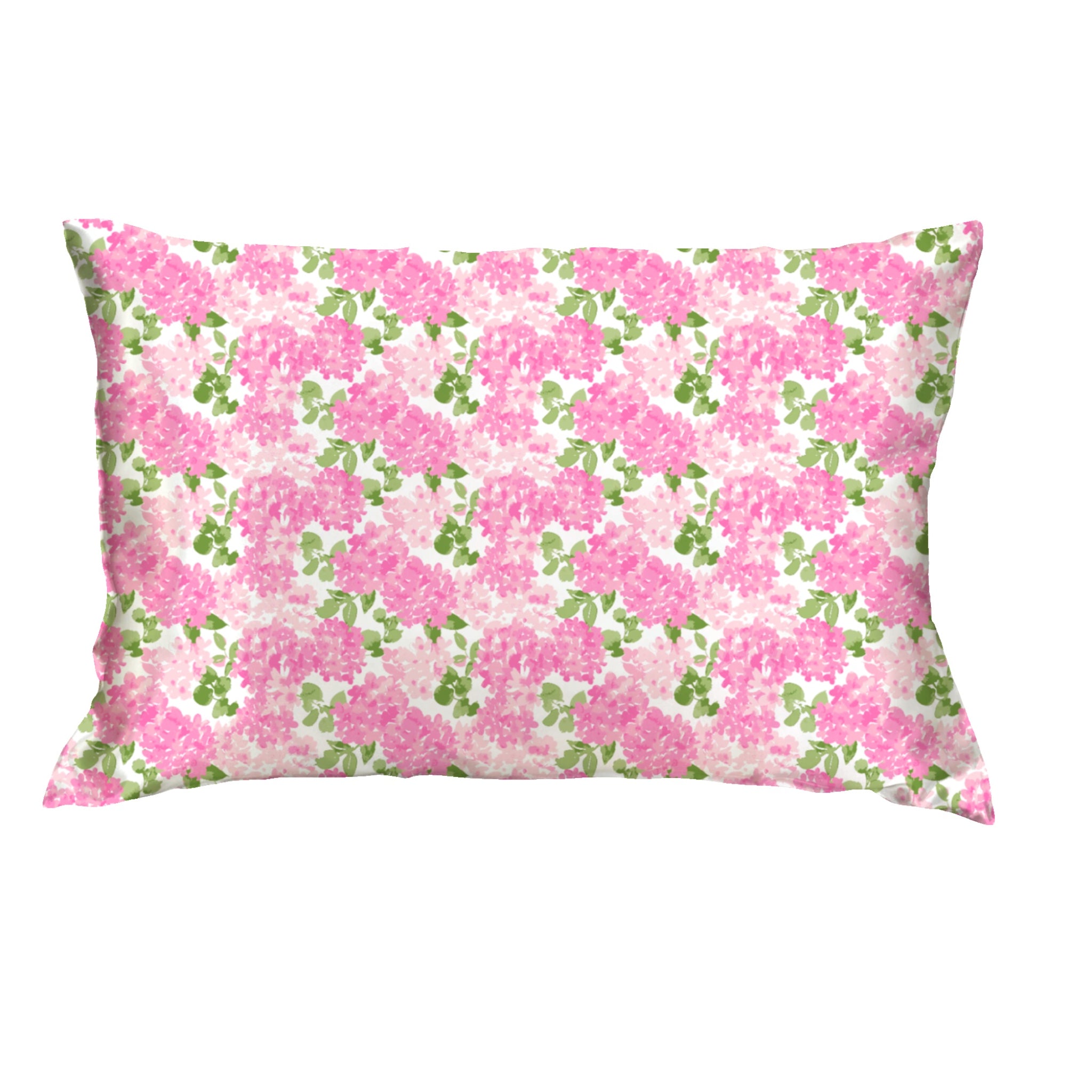 Darling Hydrangea Satin Pillow Case