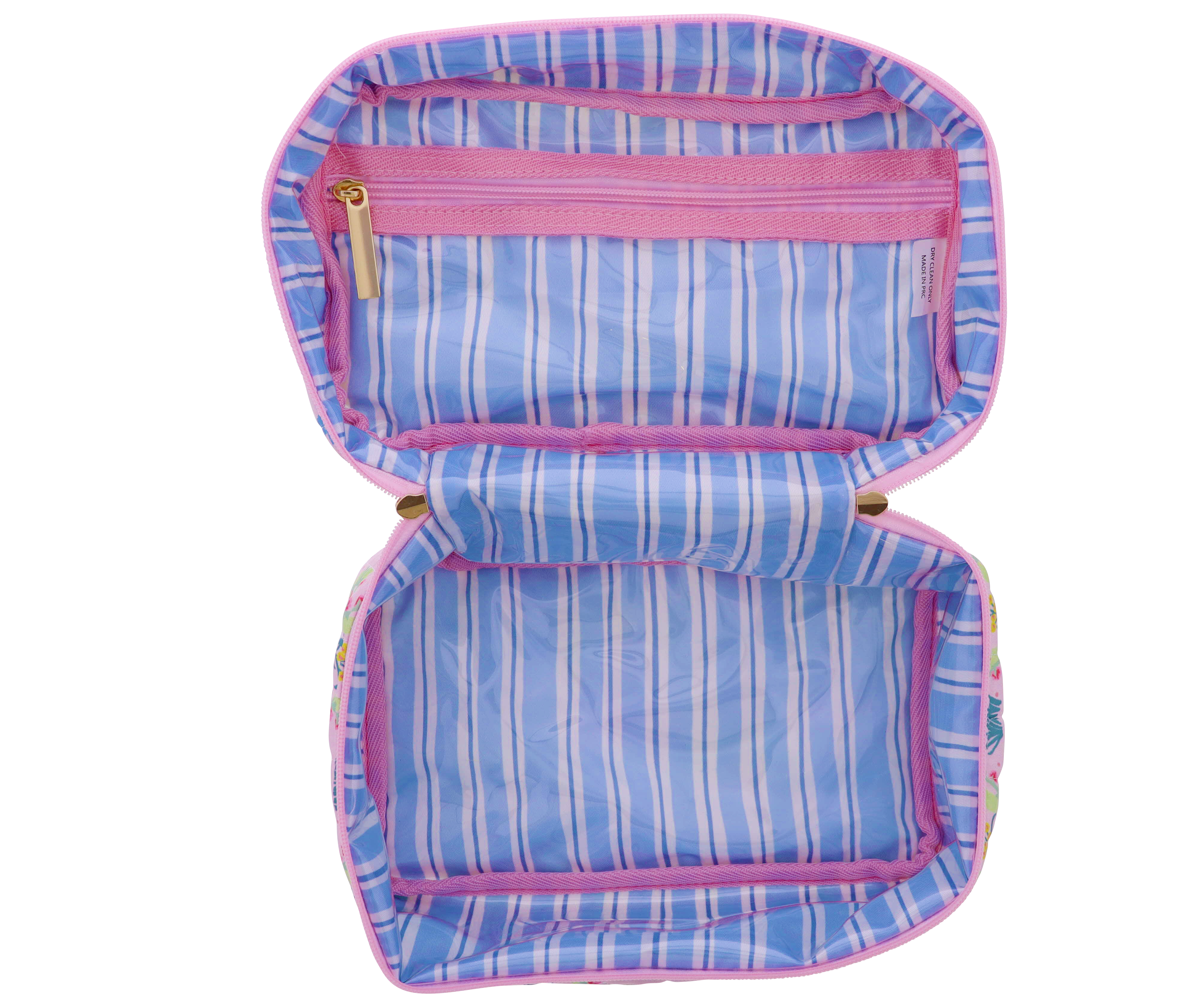 Bloomsbury Haven Cosmetic Bag - Floral Travel Makeup Organizer