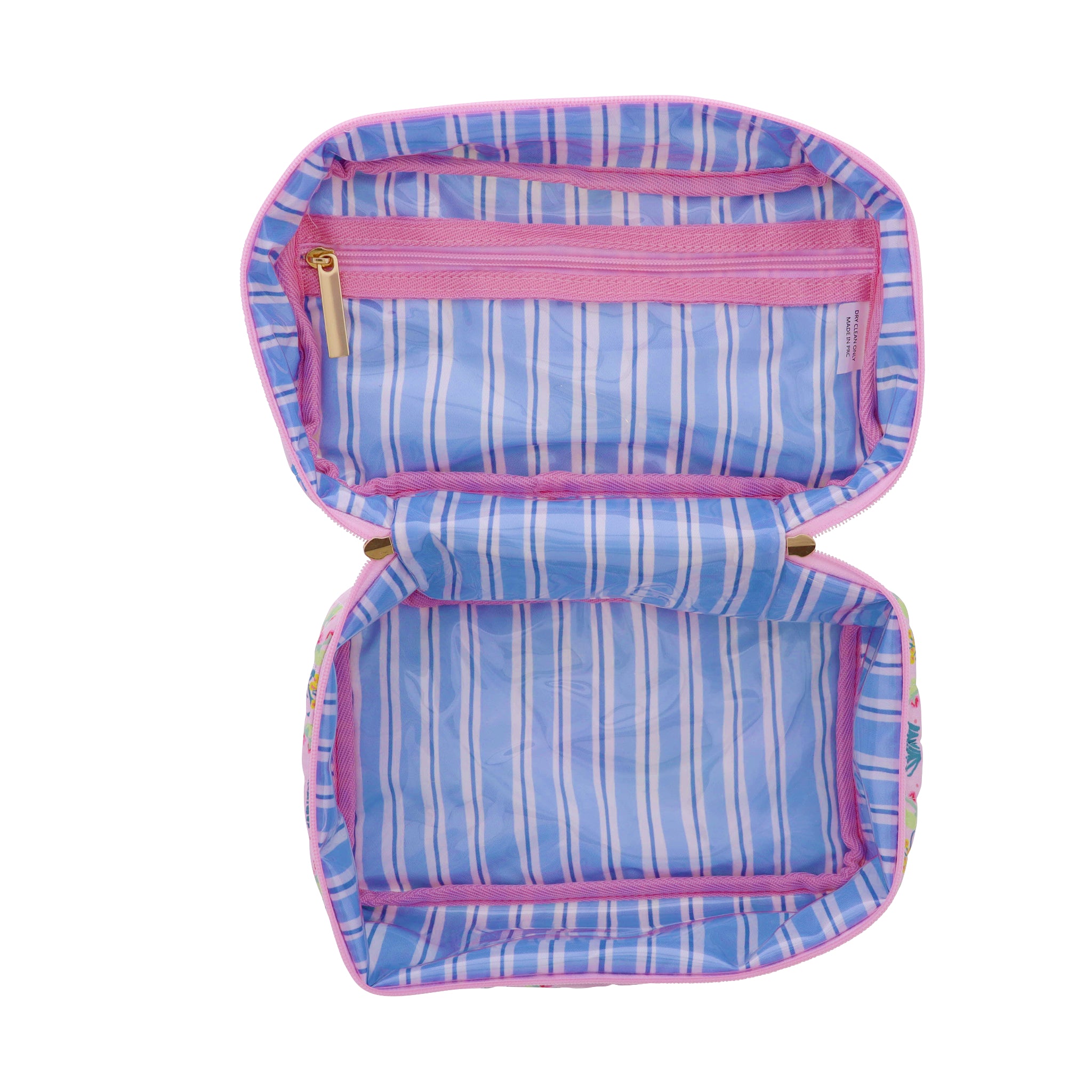Bloomsbury Haven Cosmetic Bag - Floral Travel Makeup Organizer
