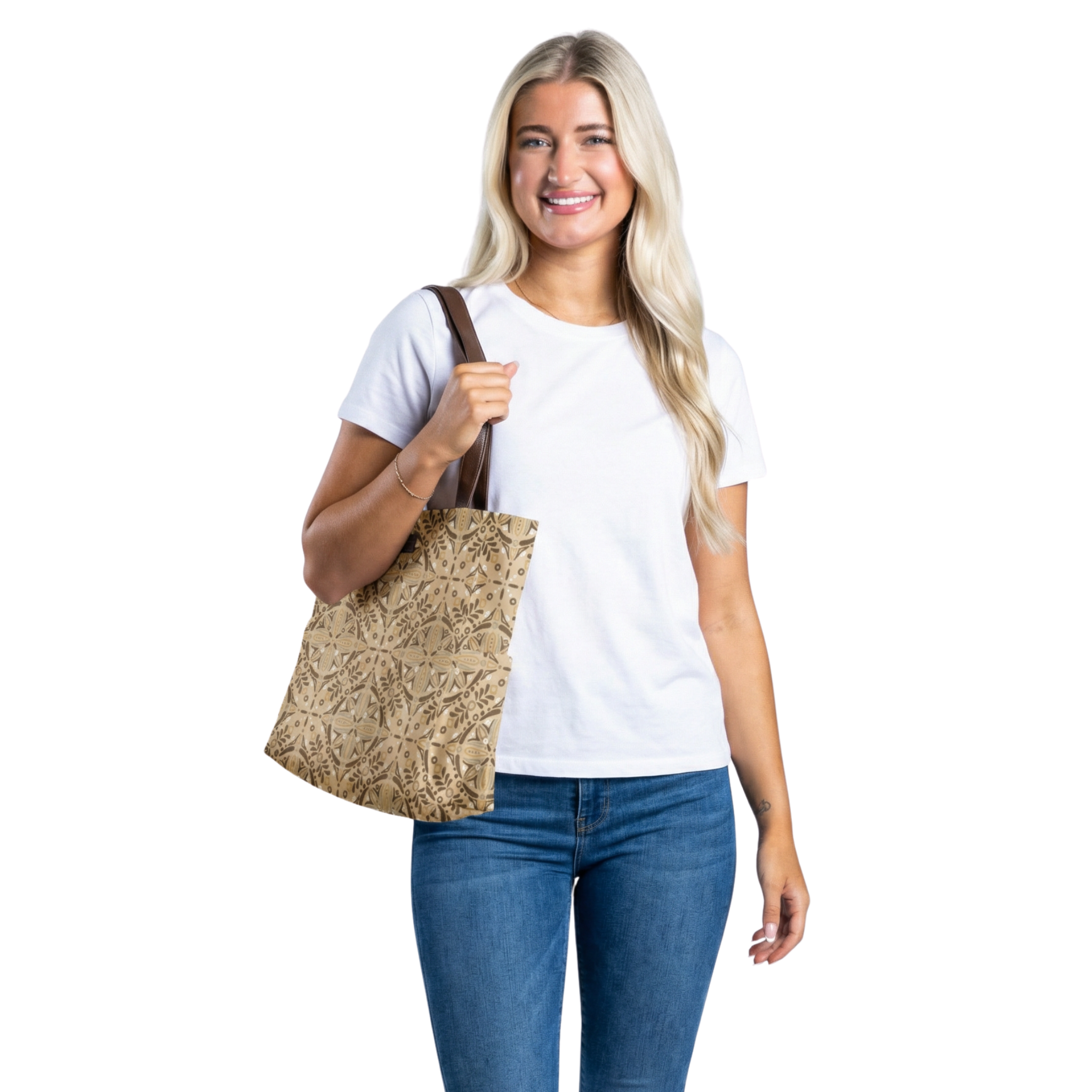 I'm A Natural At Neutral Tan Tote Bag - Stylish Everyday Carryall