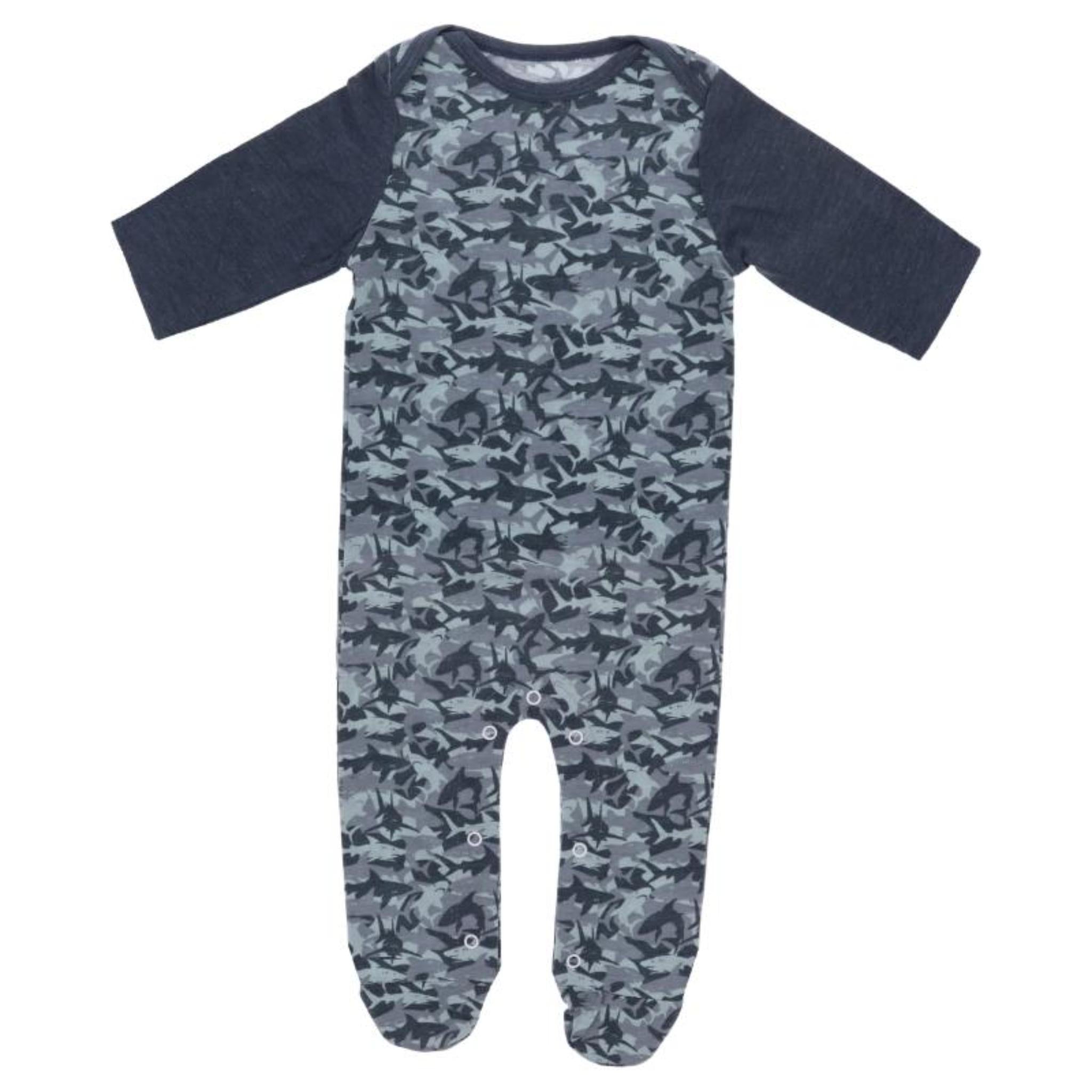 Baby A Shiver of Sharks Jammie Baby Onesie Assortment, No Display Package