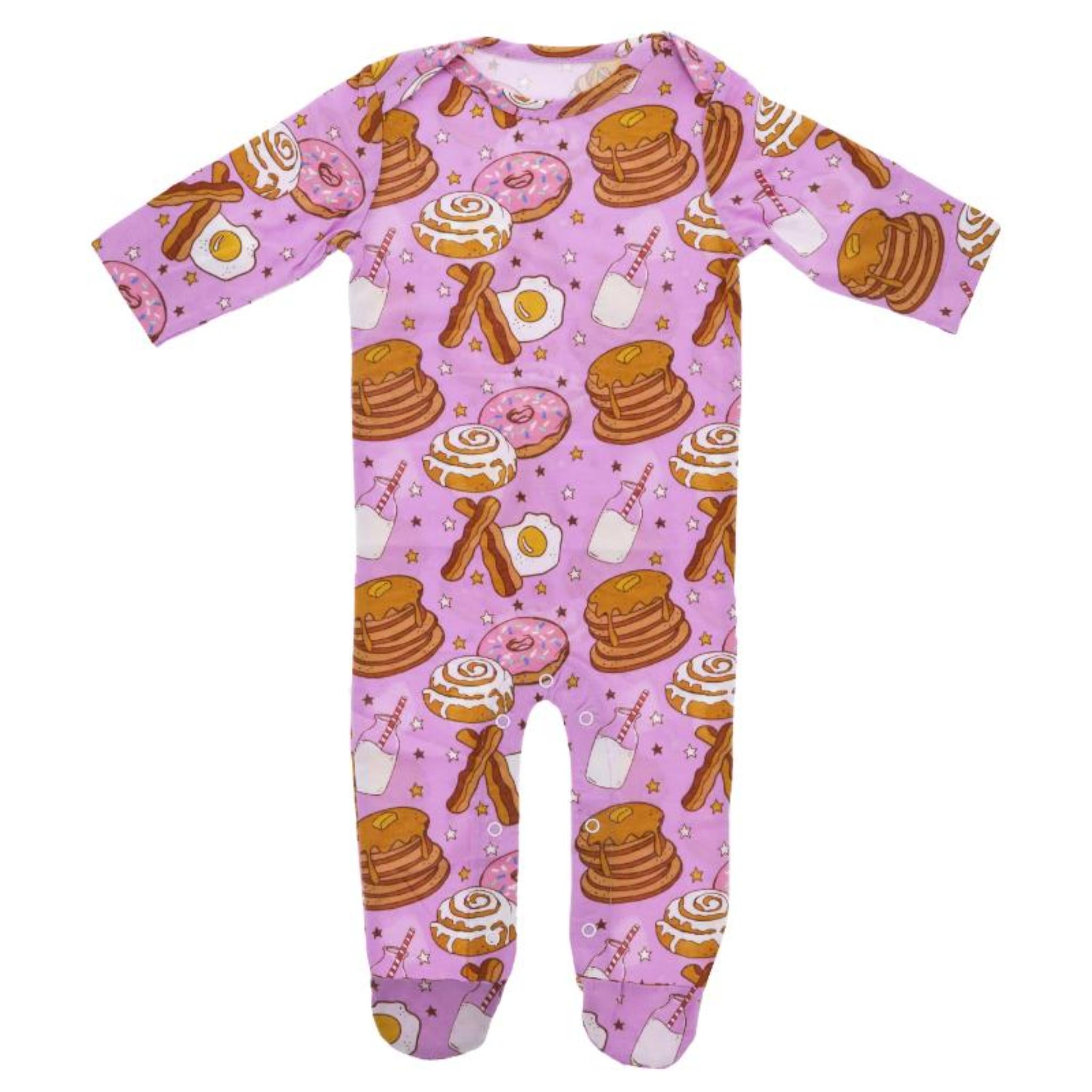 Kids Wakey, Wakey Eggs & Bakey Jammie Onesie Assortment, No Display Package