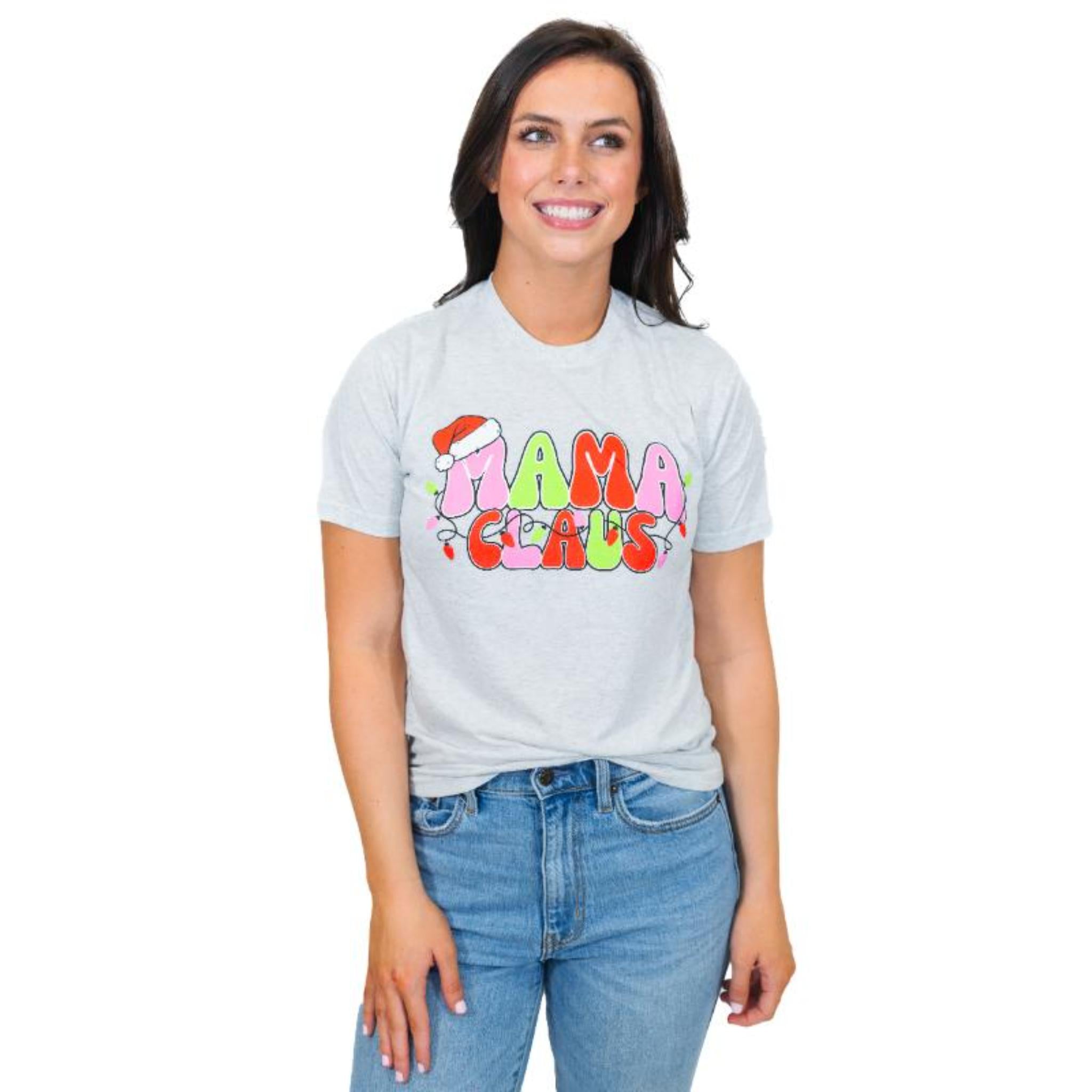 Mama Claus Crew Neck T-Shirt Assortment, No Display Package