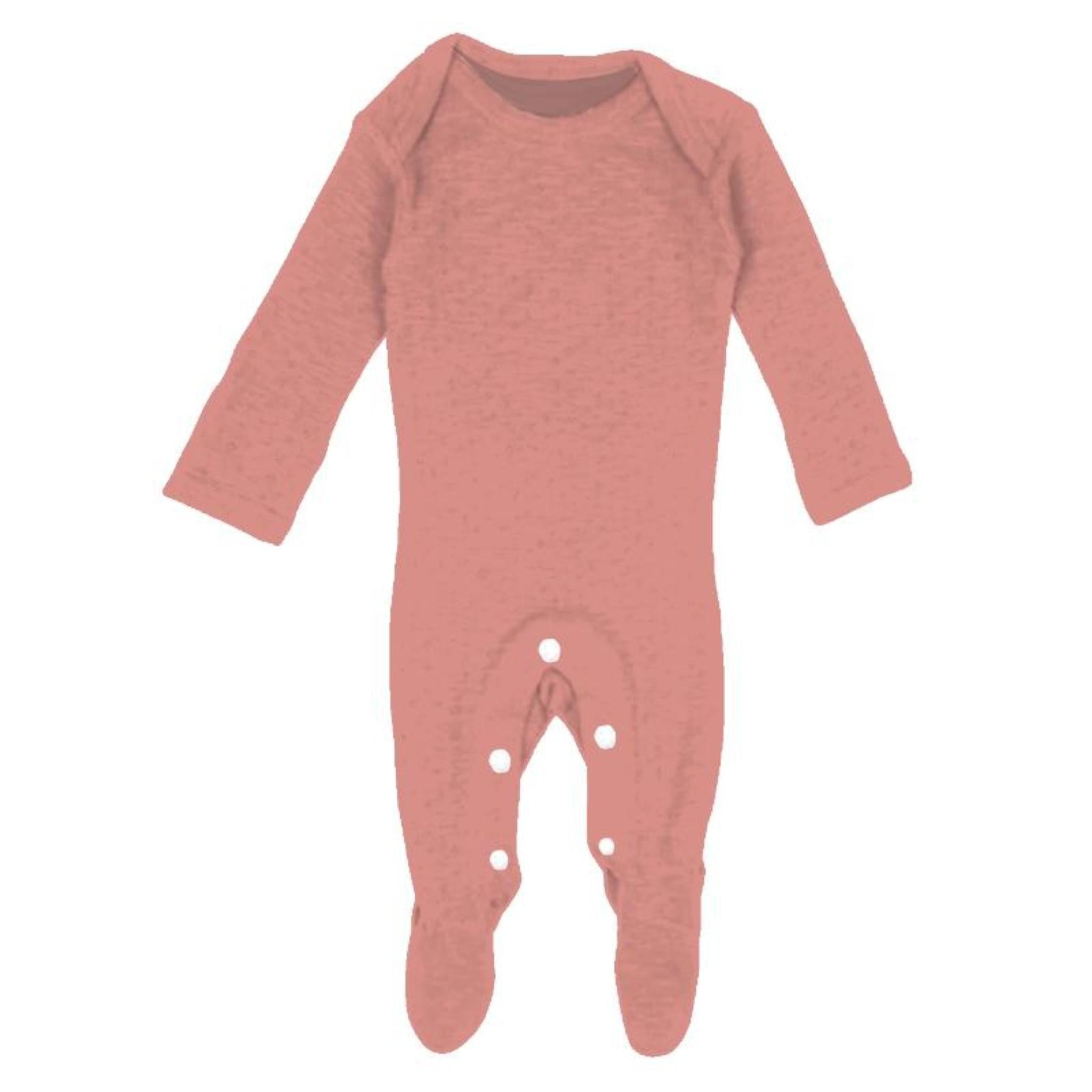 Kids Dusty Pink Bamboo Onesie Assortment, No Display Package