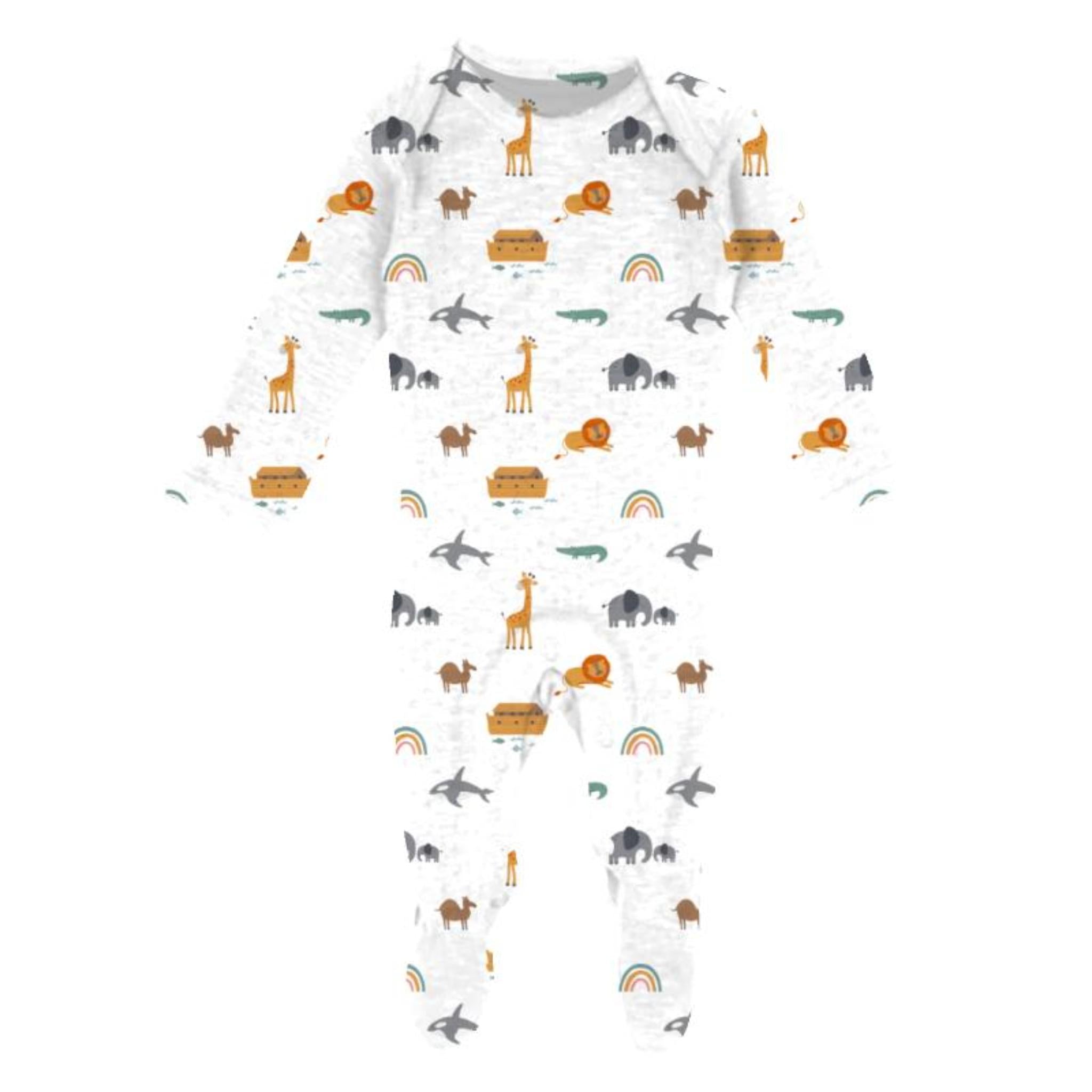 Kids Noah's Ark Bamboo Onesie Assortment, No Display Package