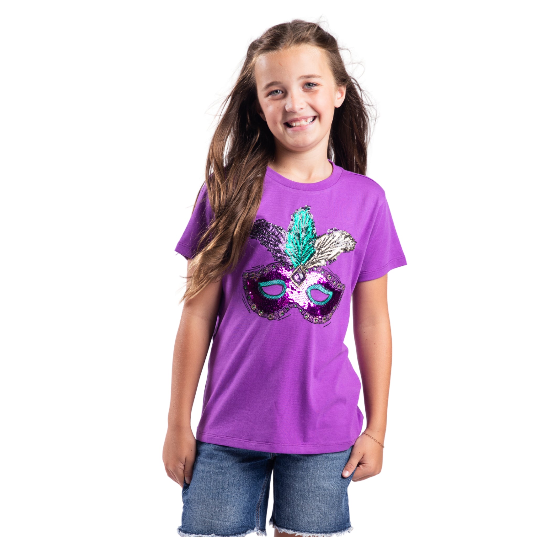 Kids Carnival Purple Crew Neck Shirt Assortment, No Display Package