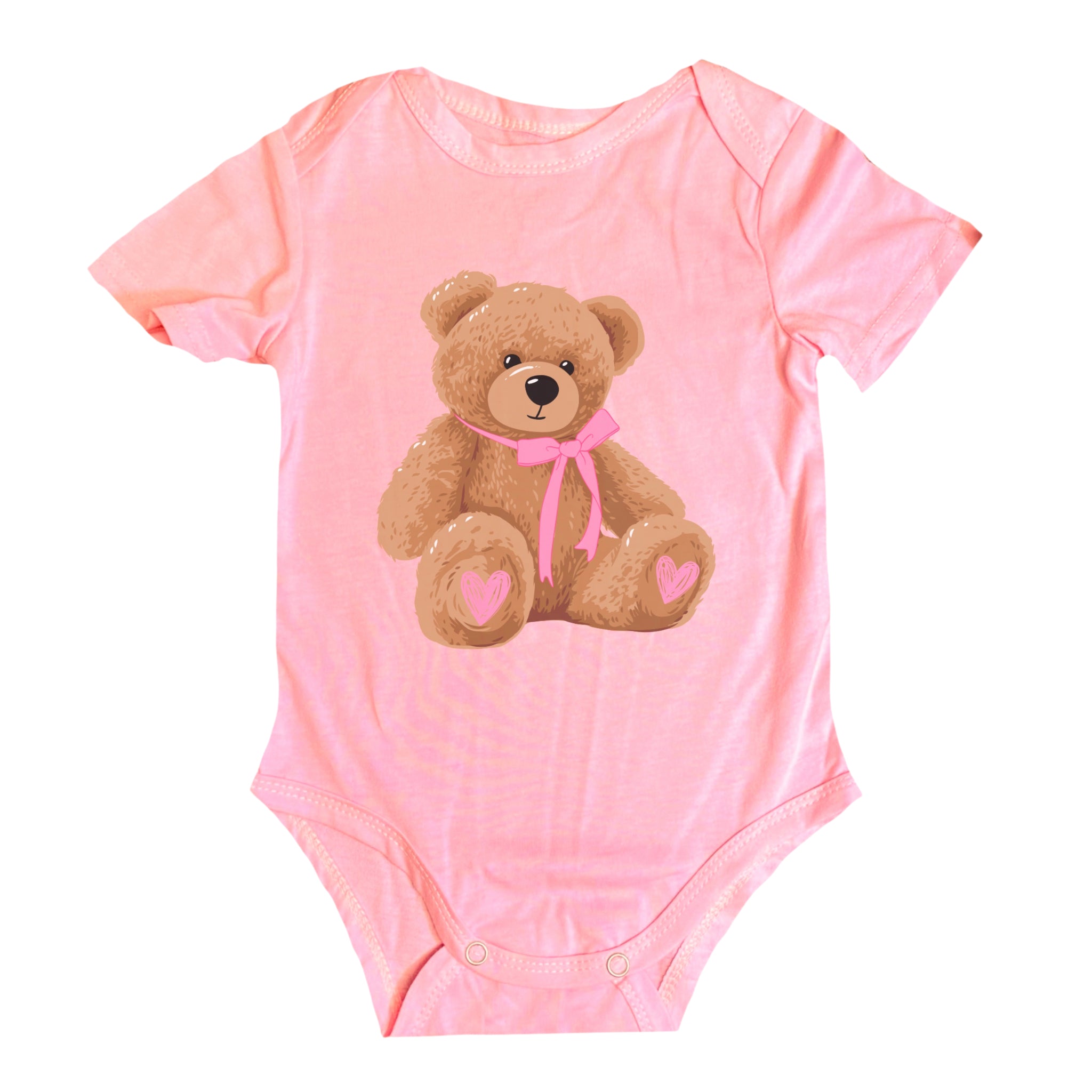 Kids Beary Loved Short Sleeve Baby Onesie Assortment, No Display Package