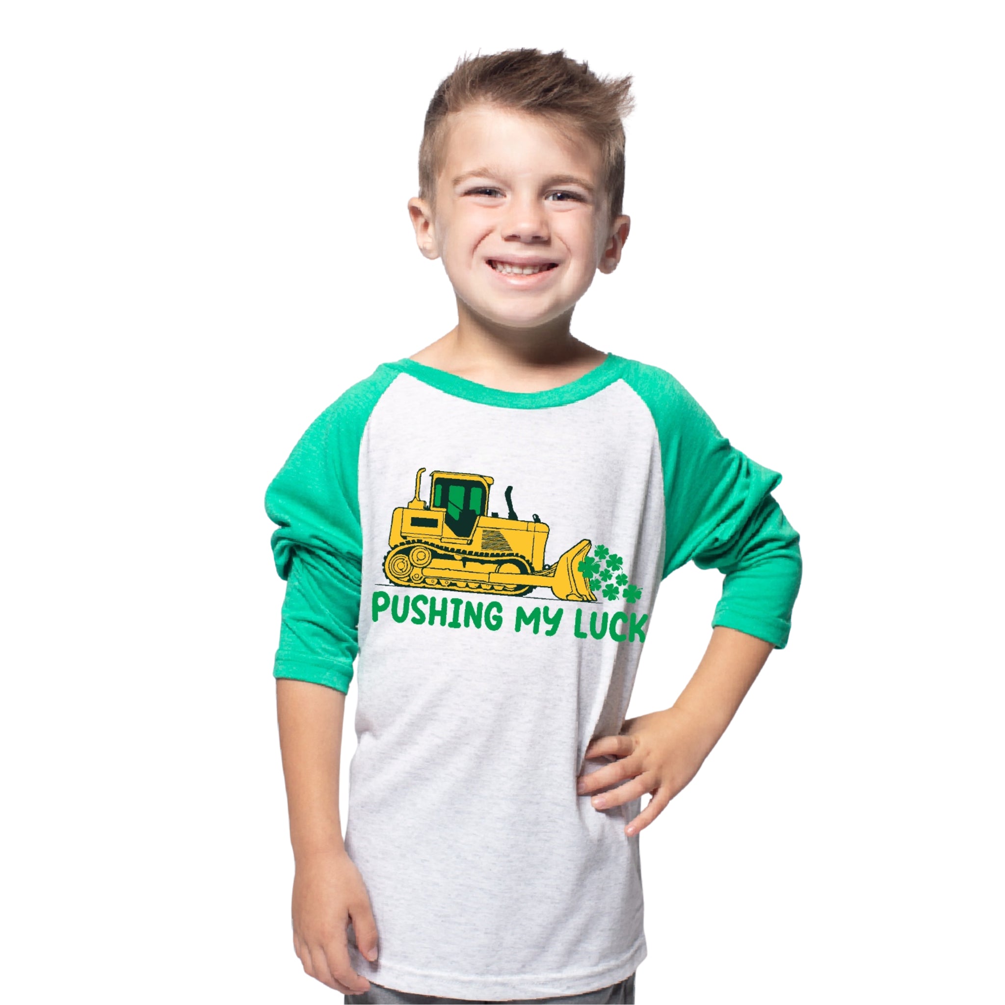 Kids Pushing My Luck 3/4 Sleeve T-Shirt Assortment, Display Package