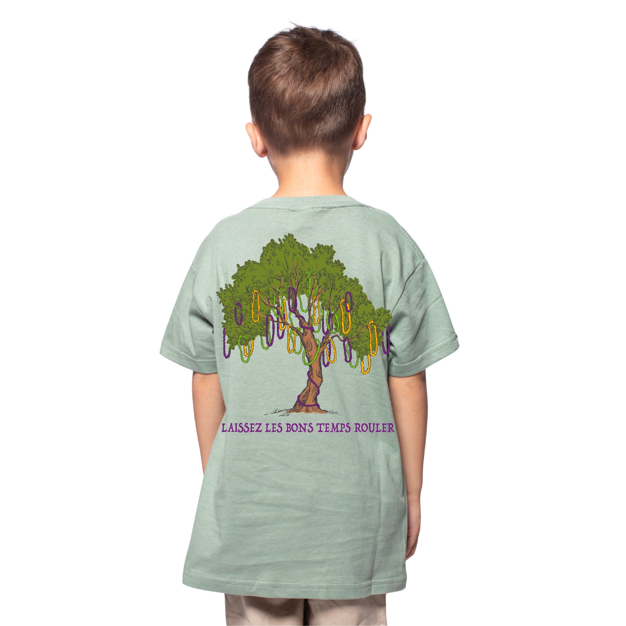 Kids Mardi Gras Bead Tree T-Shirt Assortment, Display Package