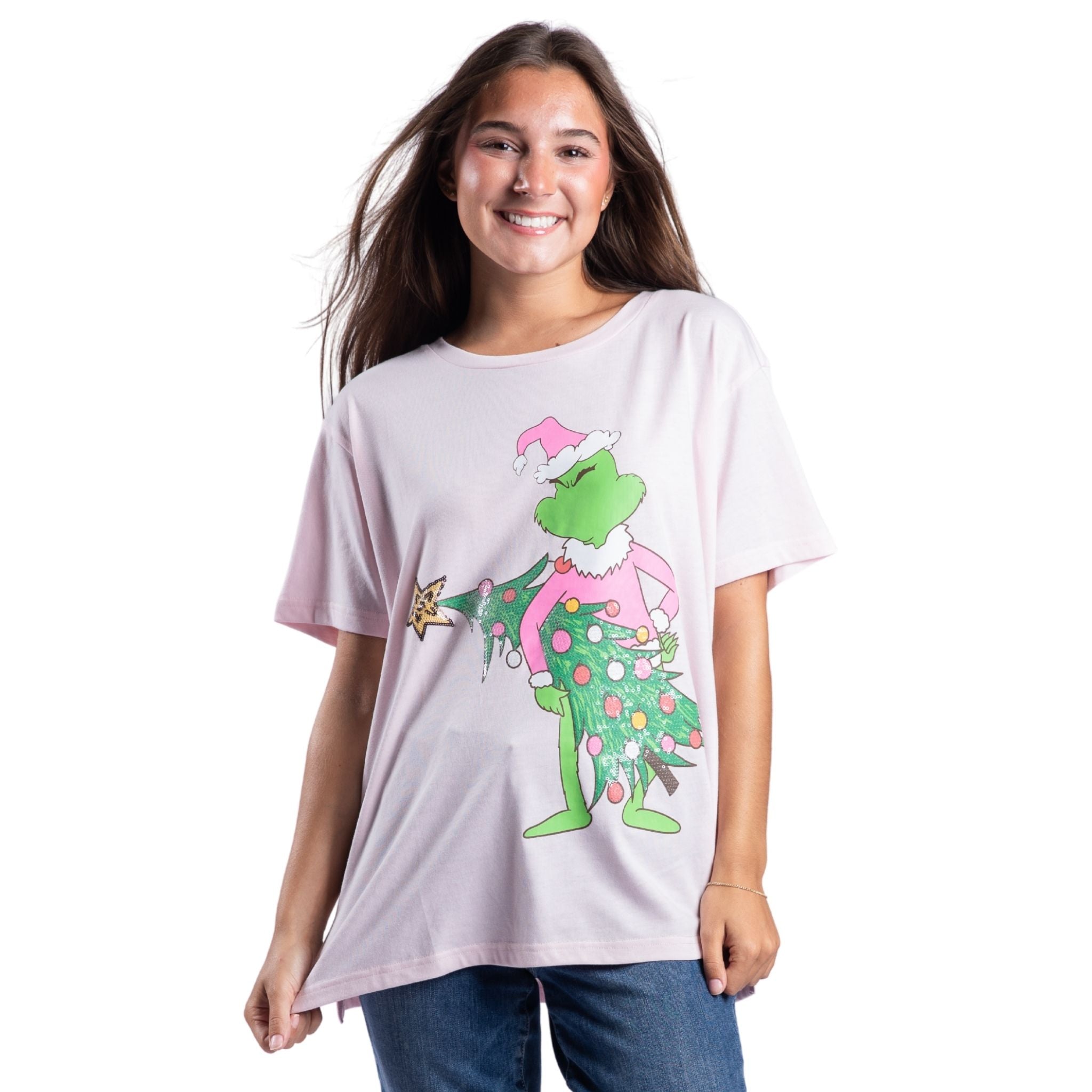 Merry Mischief Pink Crew Neck T-Shirt Assortment, Display Package
