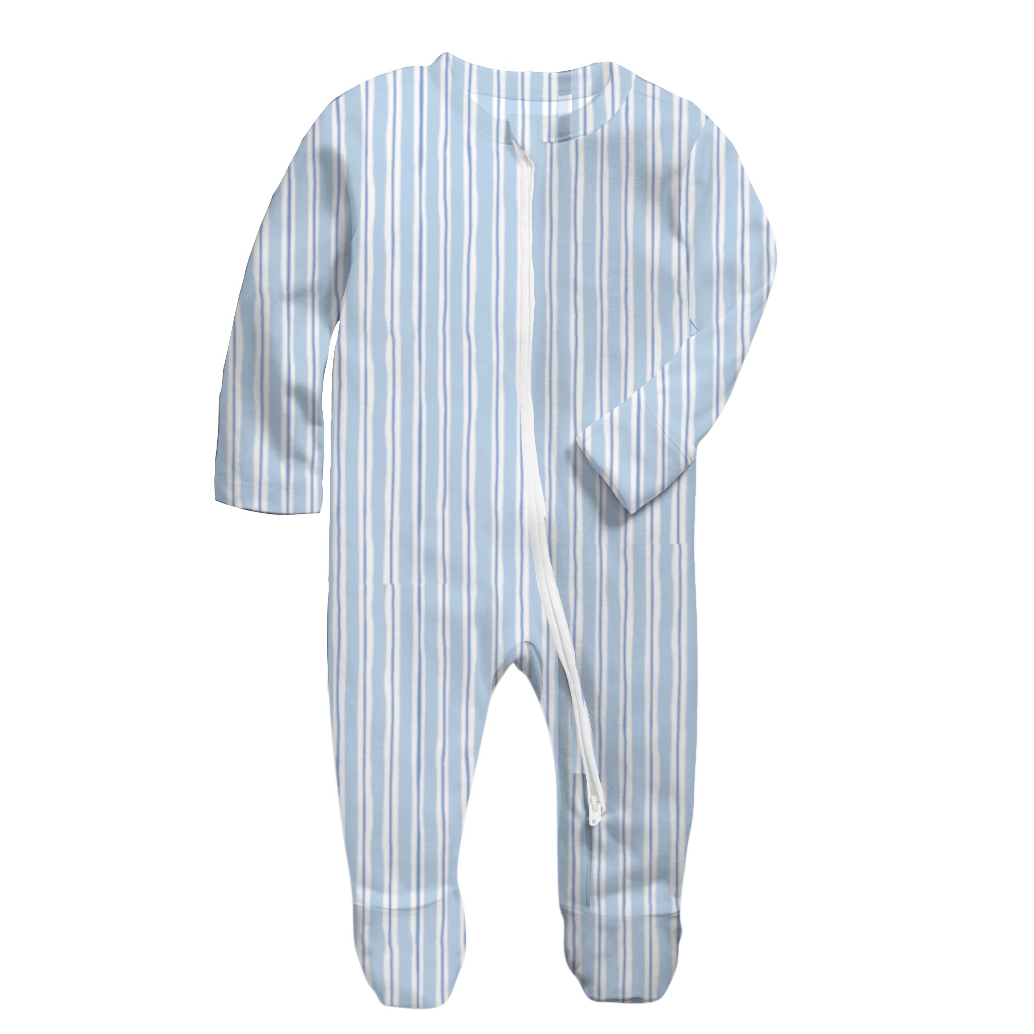Kids Oxford Breeze Bamboo Front Zip Onesie Assortment, No Display Package