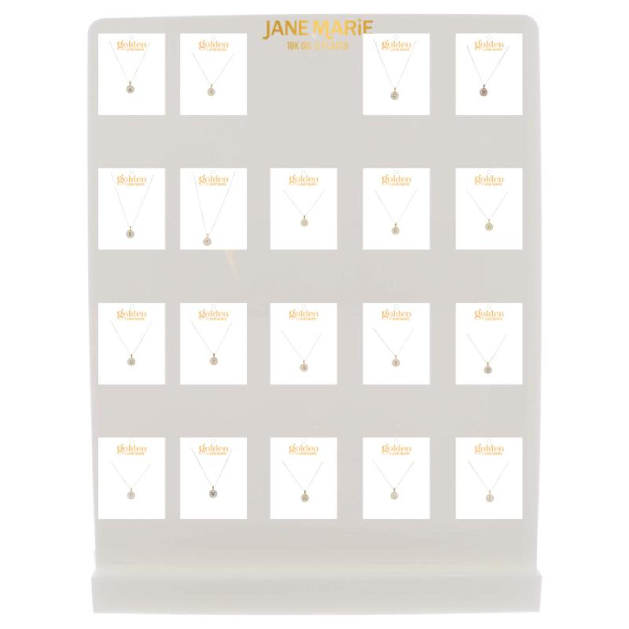 Golden Initial! Necklaces,  No Display Package