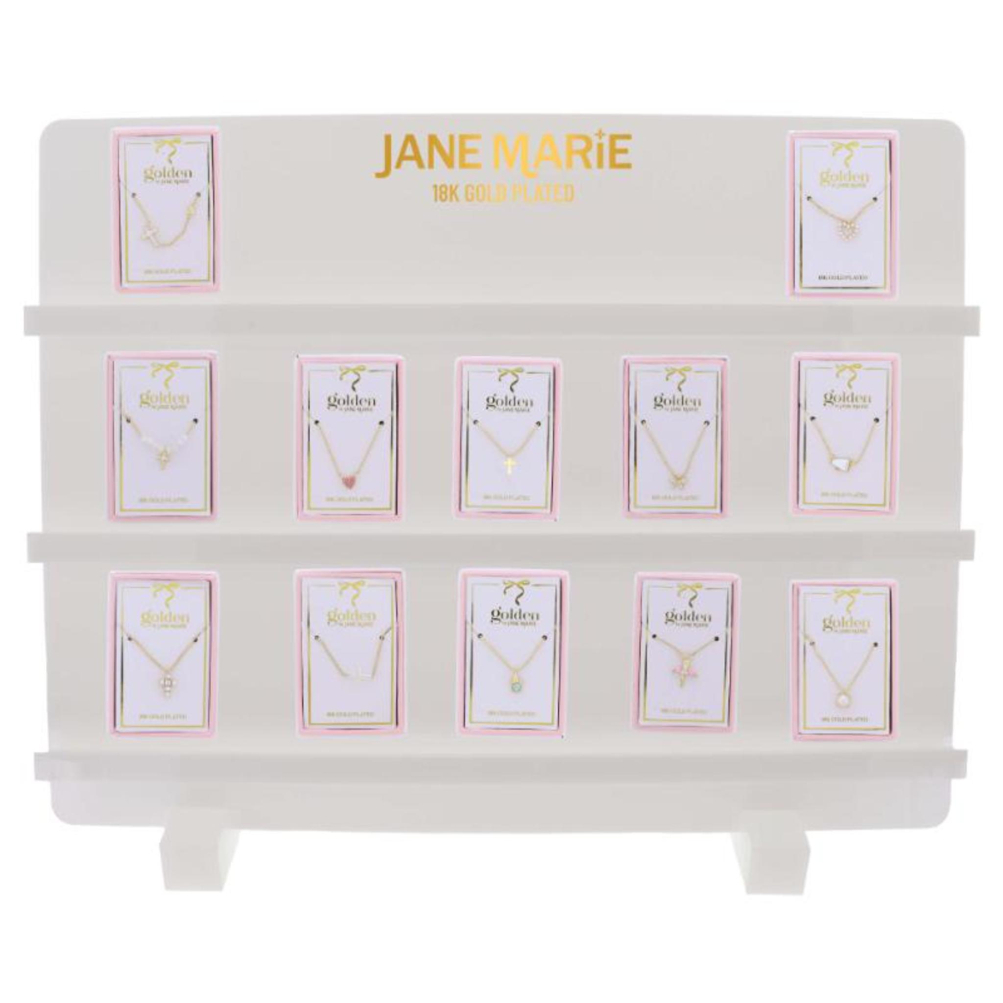 Kids Golden Sweetheart Necklaces, Display Package
