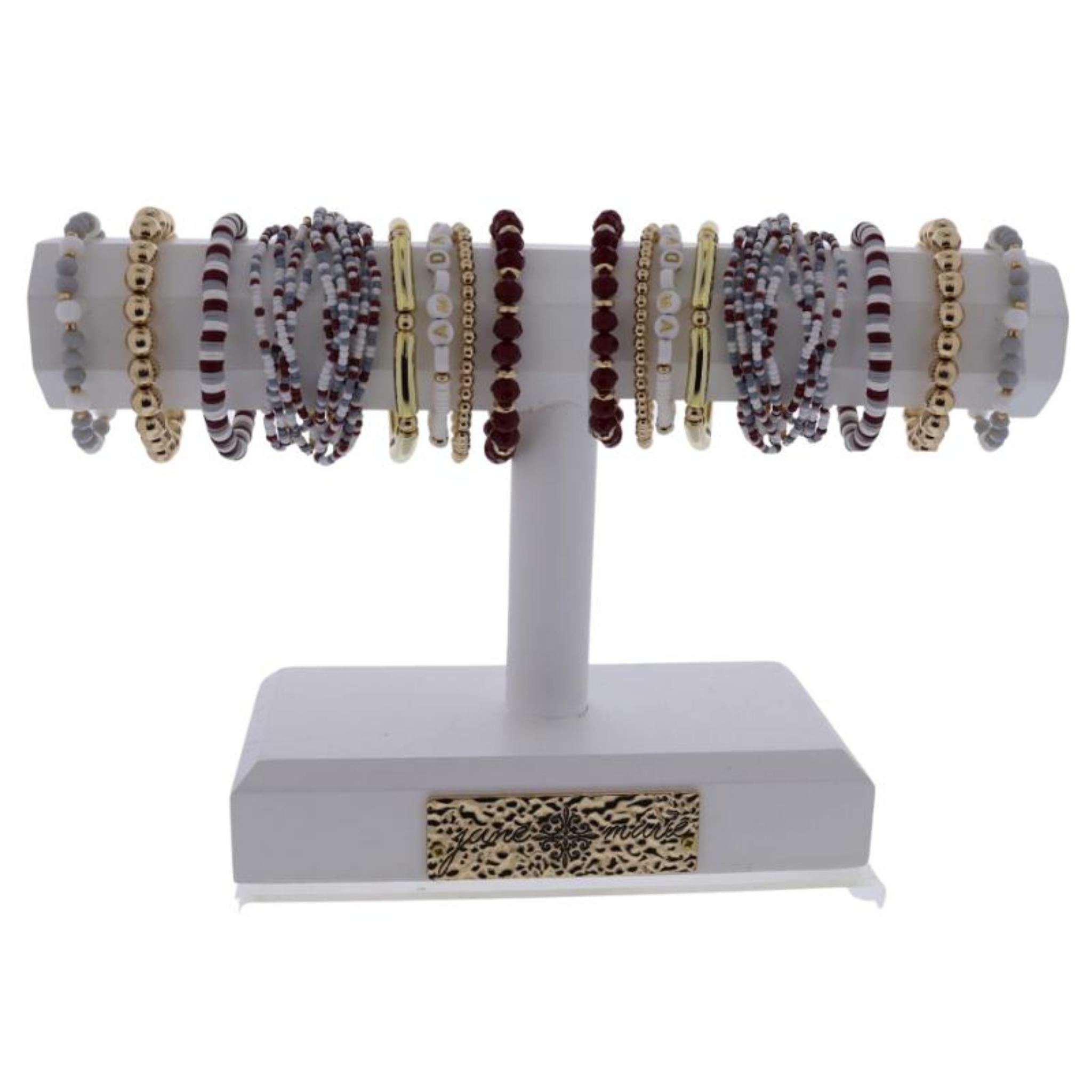 Maroon 'N Grey Bracelets, Display Package