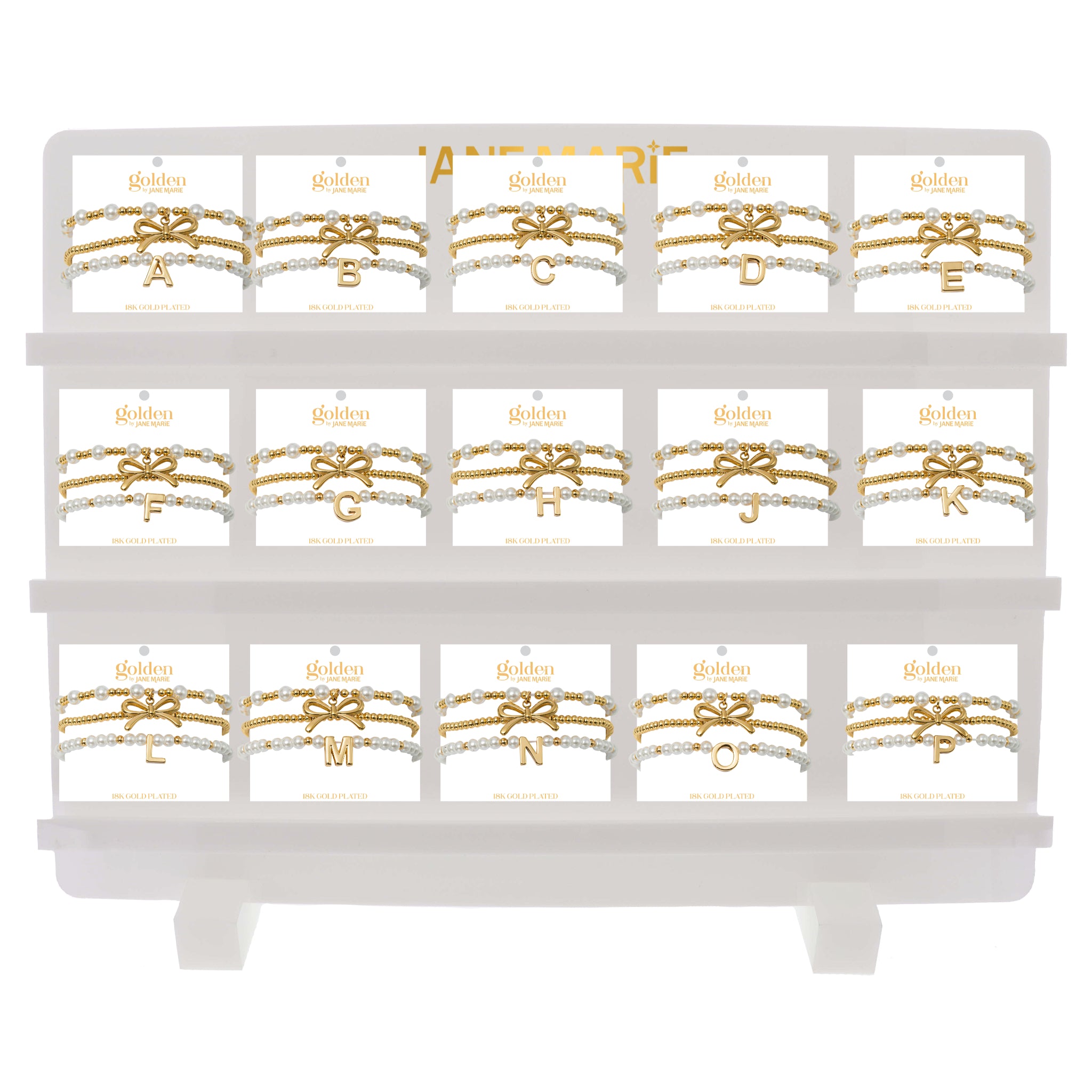 Golden Love Letter! Bracelets, No Display Package