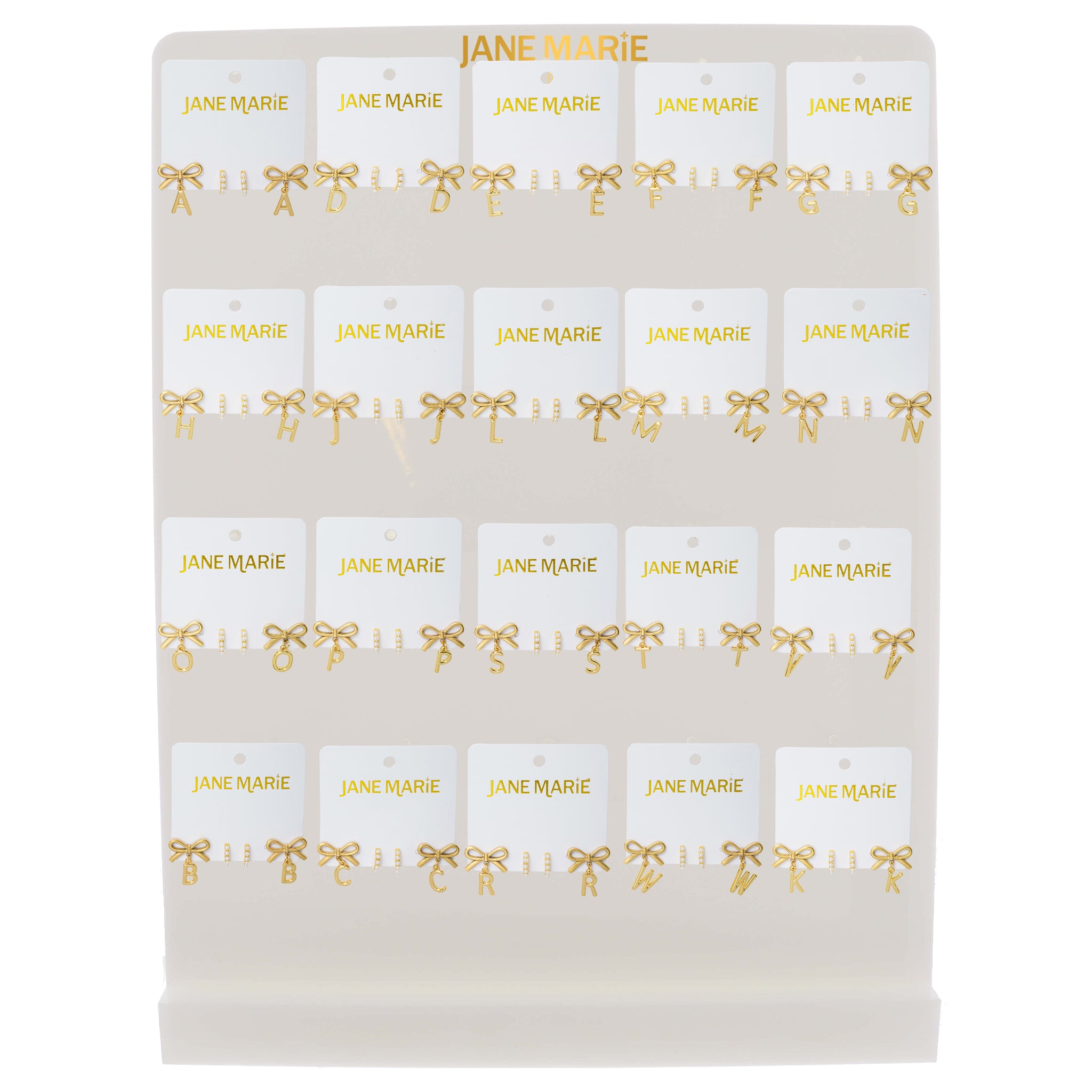 Golden Love Letter! Earrings, No Display Package