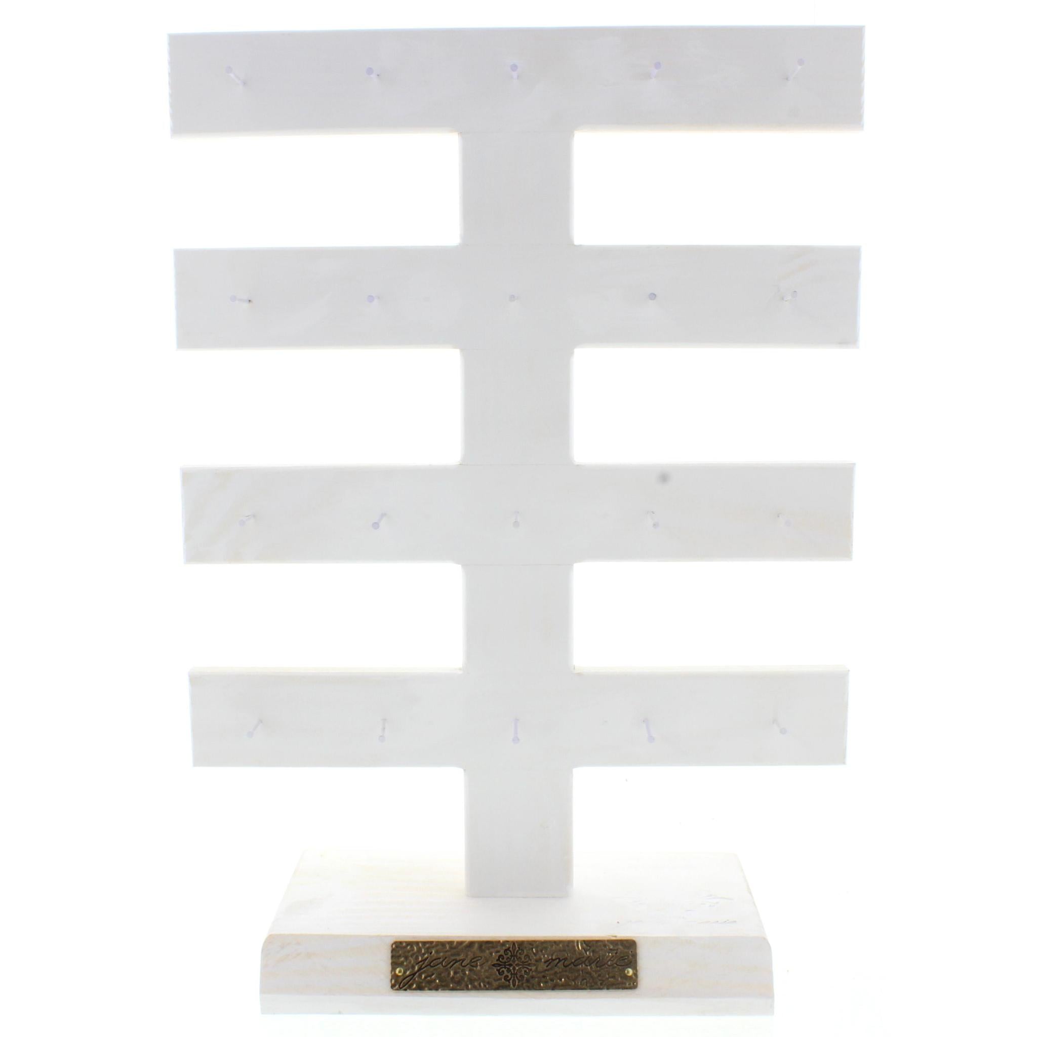 White 4 Tier 20 Nail Display