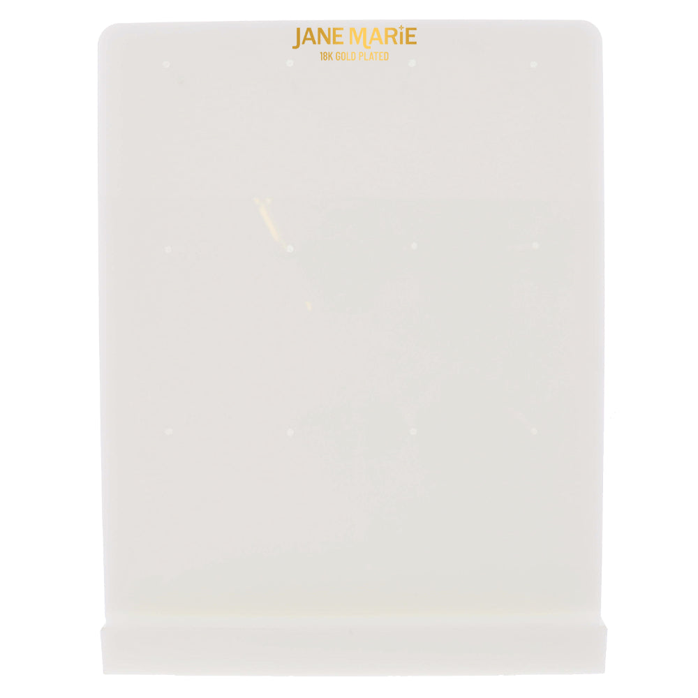 12 Nail White Acrylic Earring Board Display