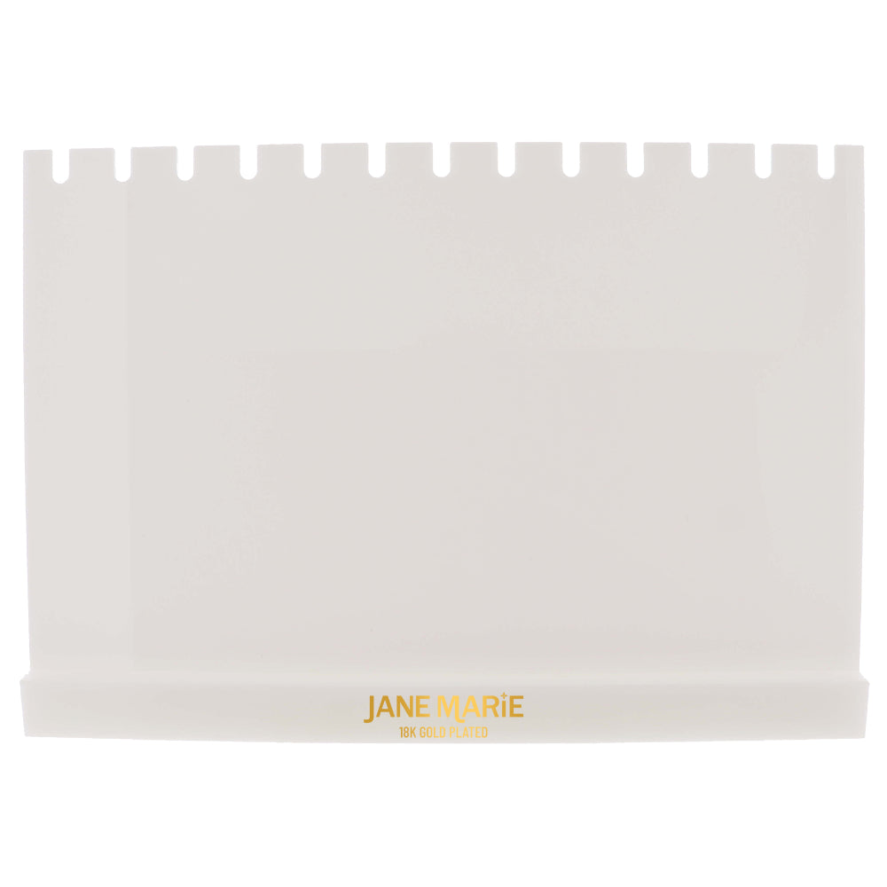 12 Top Notch White Acrylic Necklace Display