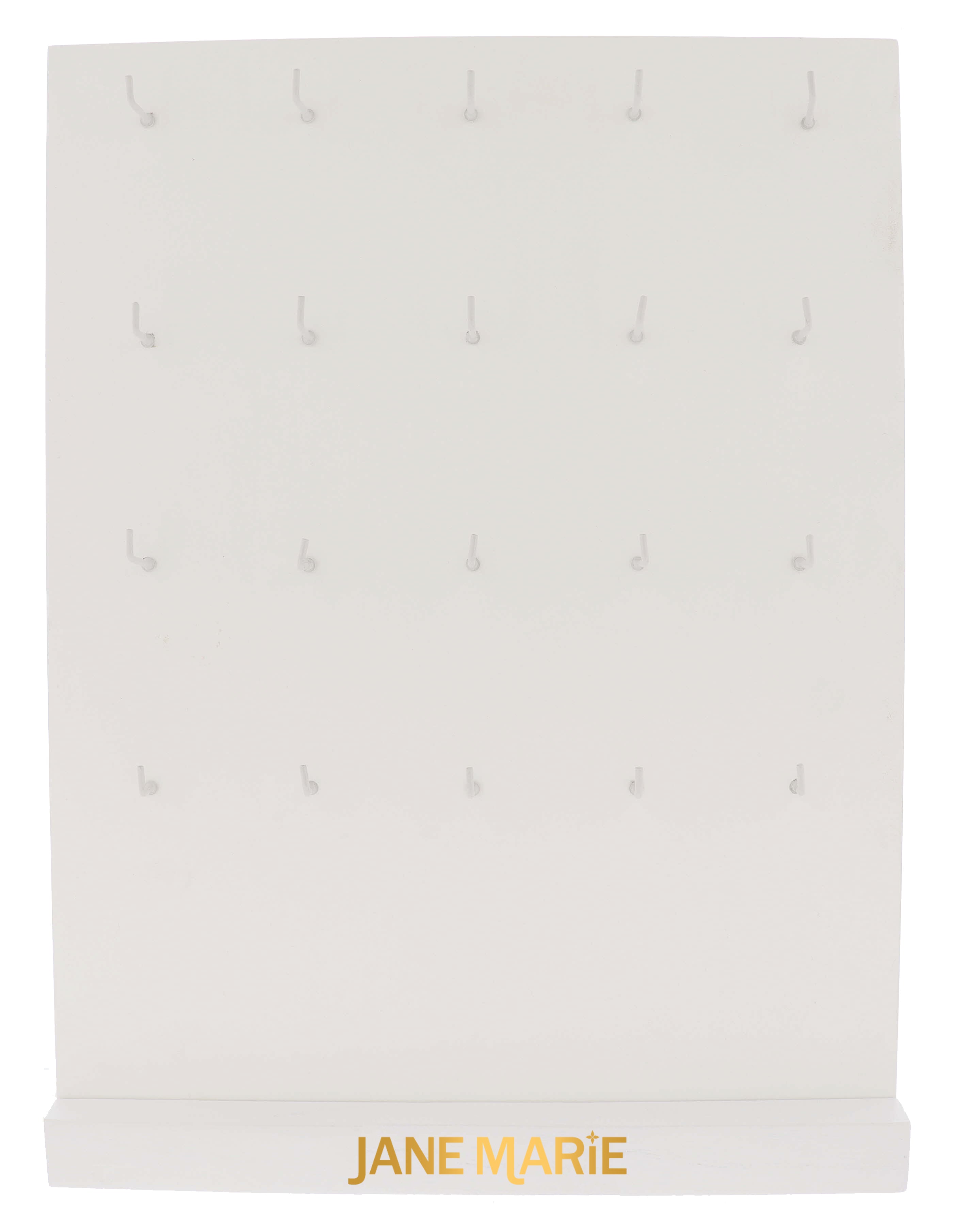 20 Nail White Earring Board Display