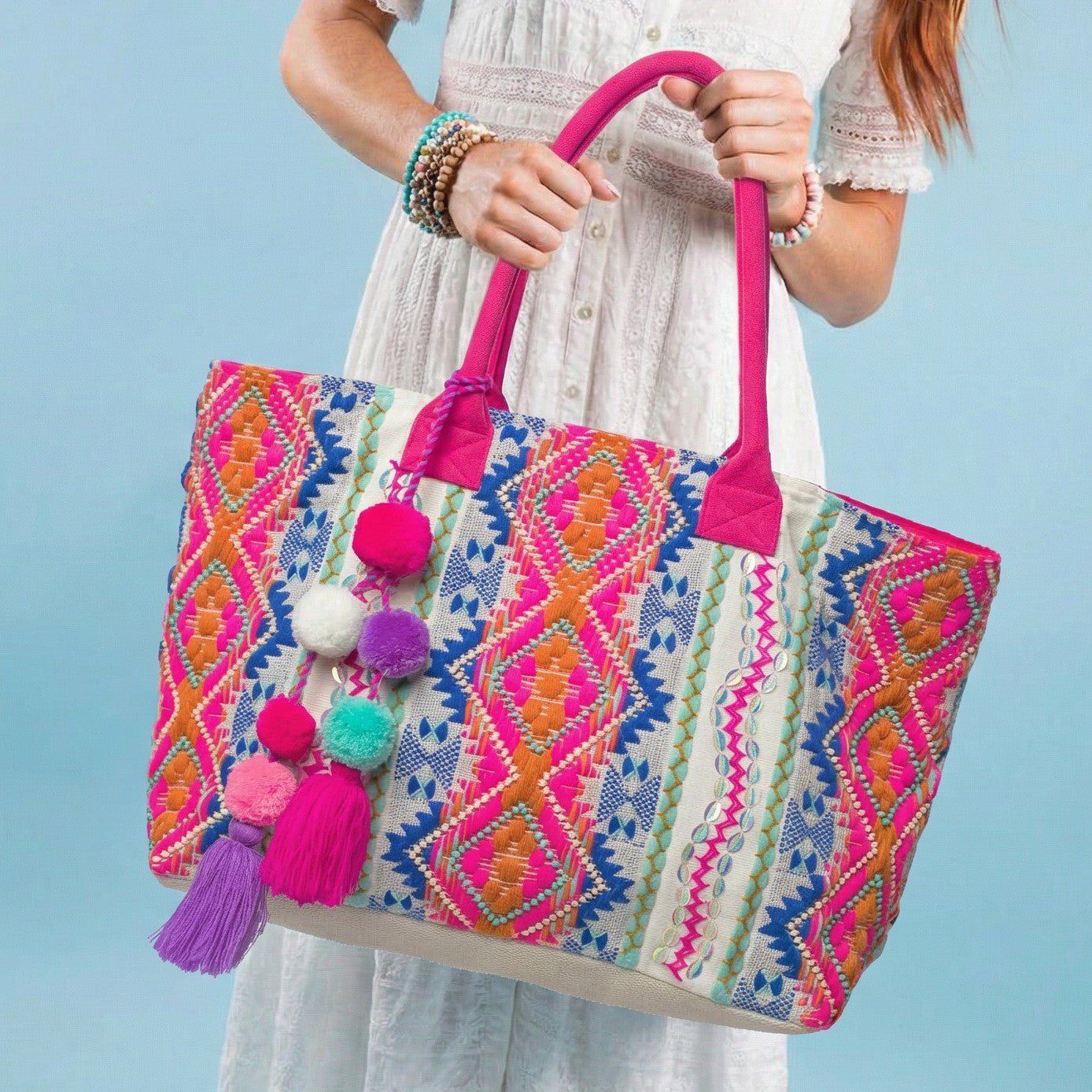Kimmie Multicolor Tote Bag for Women | Jane Marie